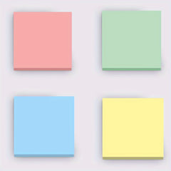 Pastel Sticky Notes 3x3 in 400 Sheets Self Adhesive Scratch Pads