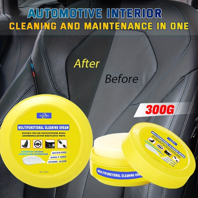 Car Interior Cleaning Wax Refurbish Leather Seats Dashboard 300G