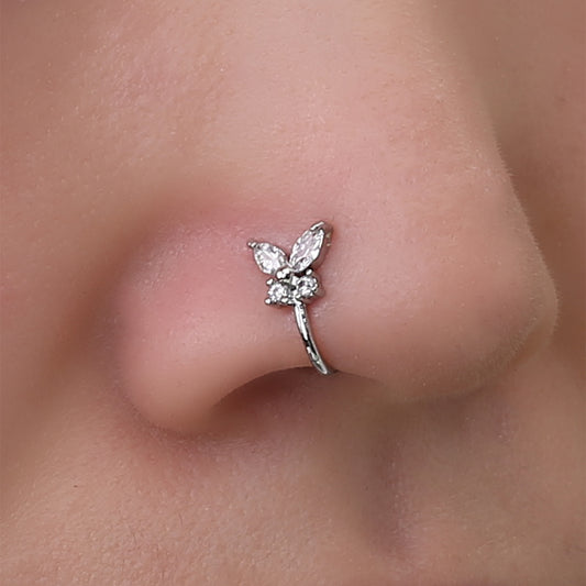 Y2K Butterfly Zircon Nose Clip Jewelry for Women