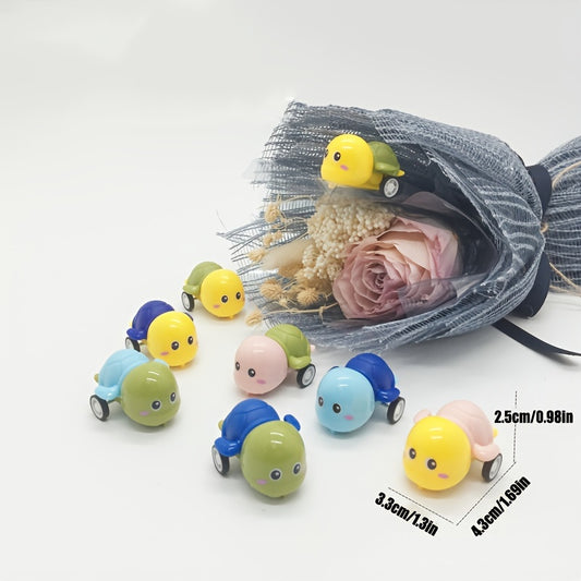 10pcs Mini Turtle Pull Back Car Thanksgiving Halloween Party Supplies