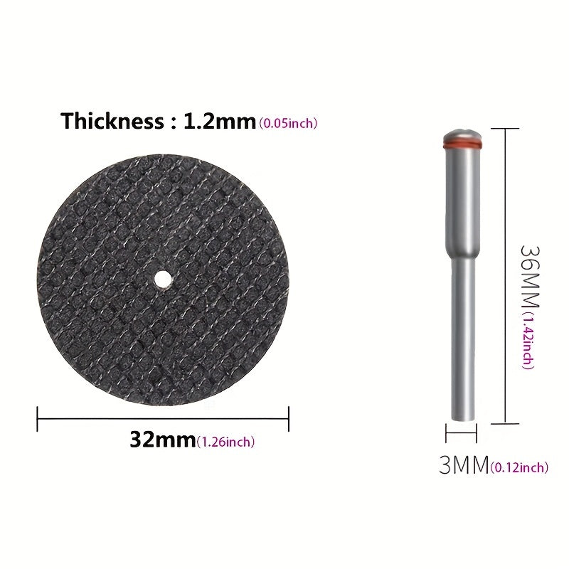 32mm Abrasive Cutting Disc with Mandrels for Metal Cutting