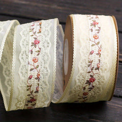 1 Meter Hollow Lace Floral Fabric DIY Bow Hair Accessories Lace