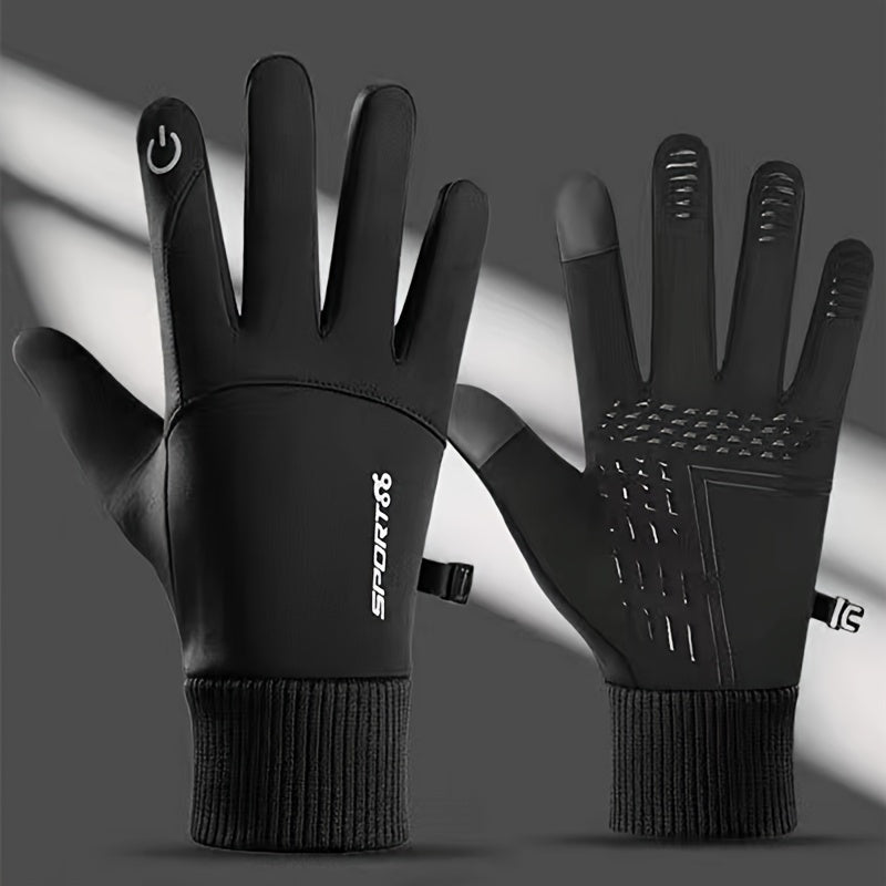 Men's Winter Riding Fitness Gloves Touch Screen Warm Gloves