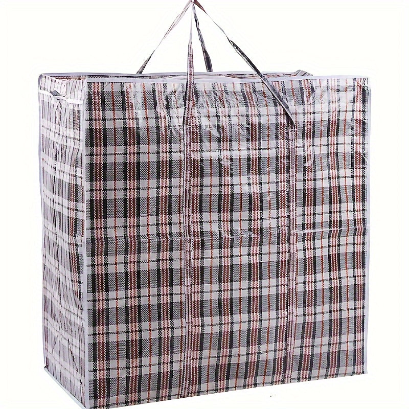 Heavy Duty Moving Bag with Zipper & Handles for Home Storage