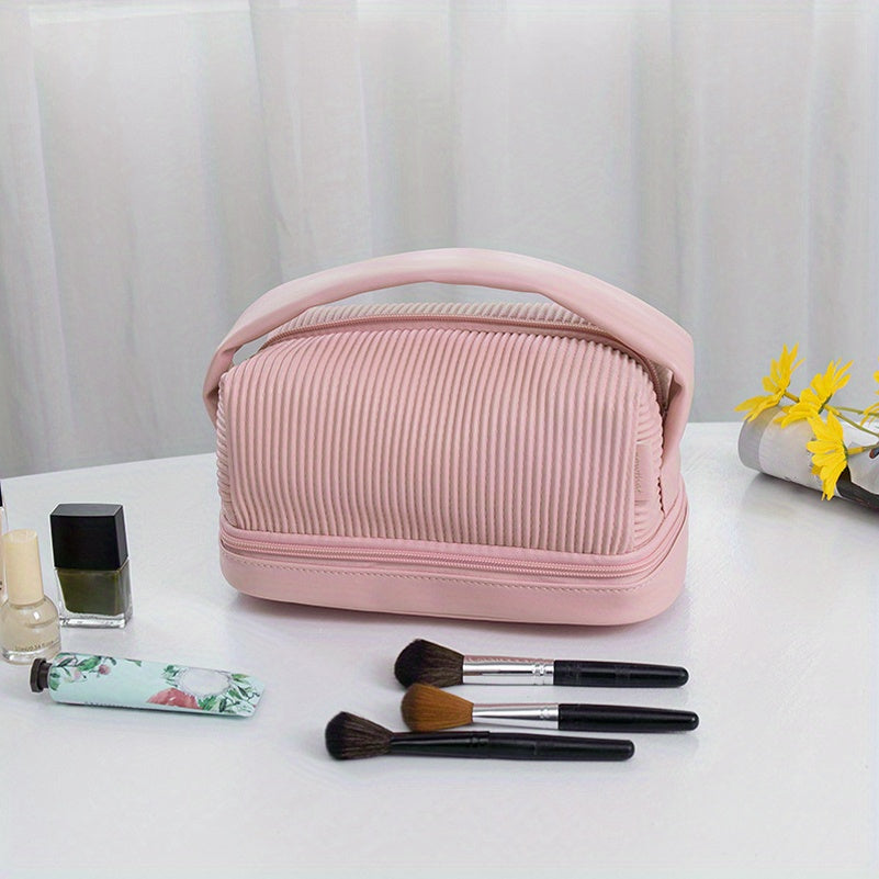 Large Capacity Makeup Pouch Waterproof Travel Toiletry Bag