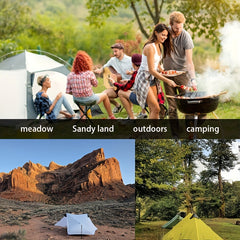 4pcs Serrated Plastic Tent Nail Extended Ground Nail For Camping