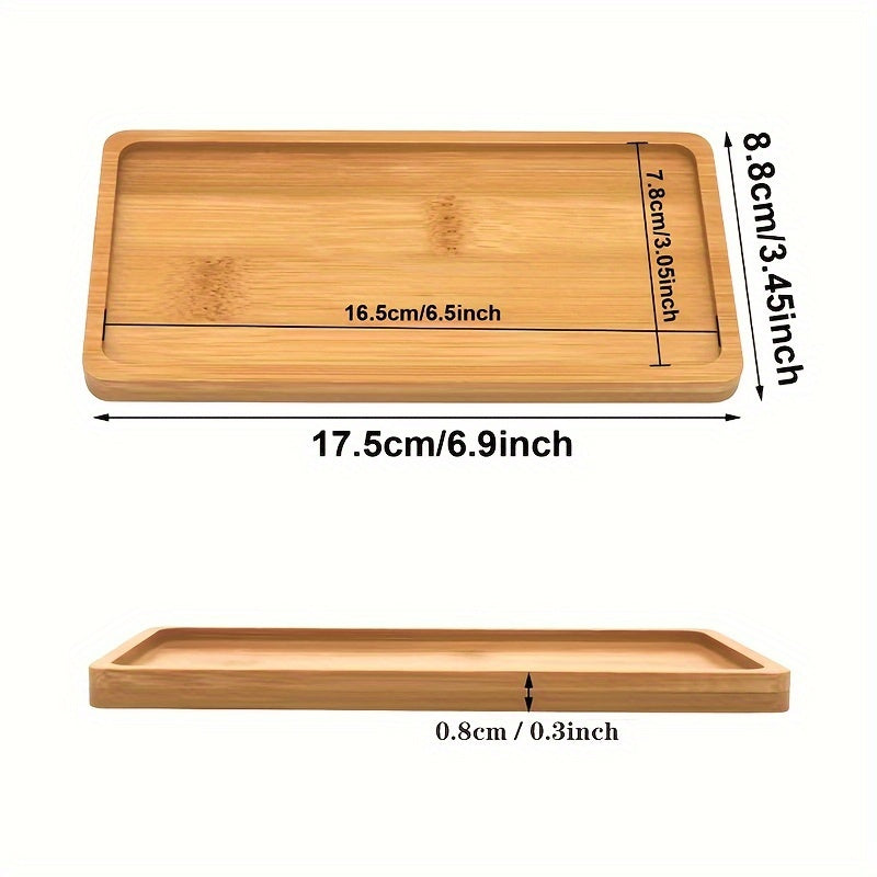Bamboo Storage Tray for Snacks and Fruits Organizer