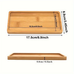 Bamboo Storage Tray for Snacks and Fruits Organizer