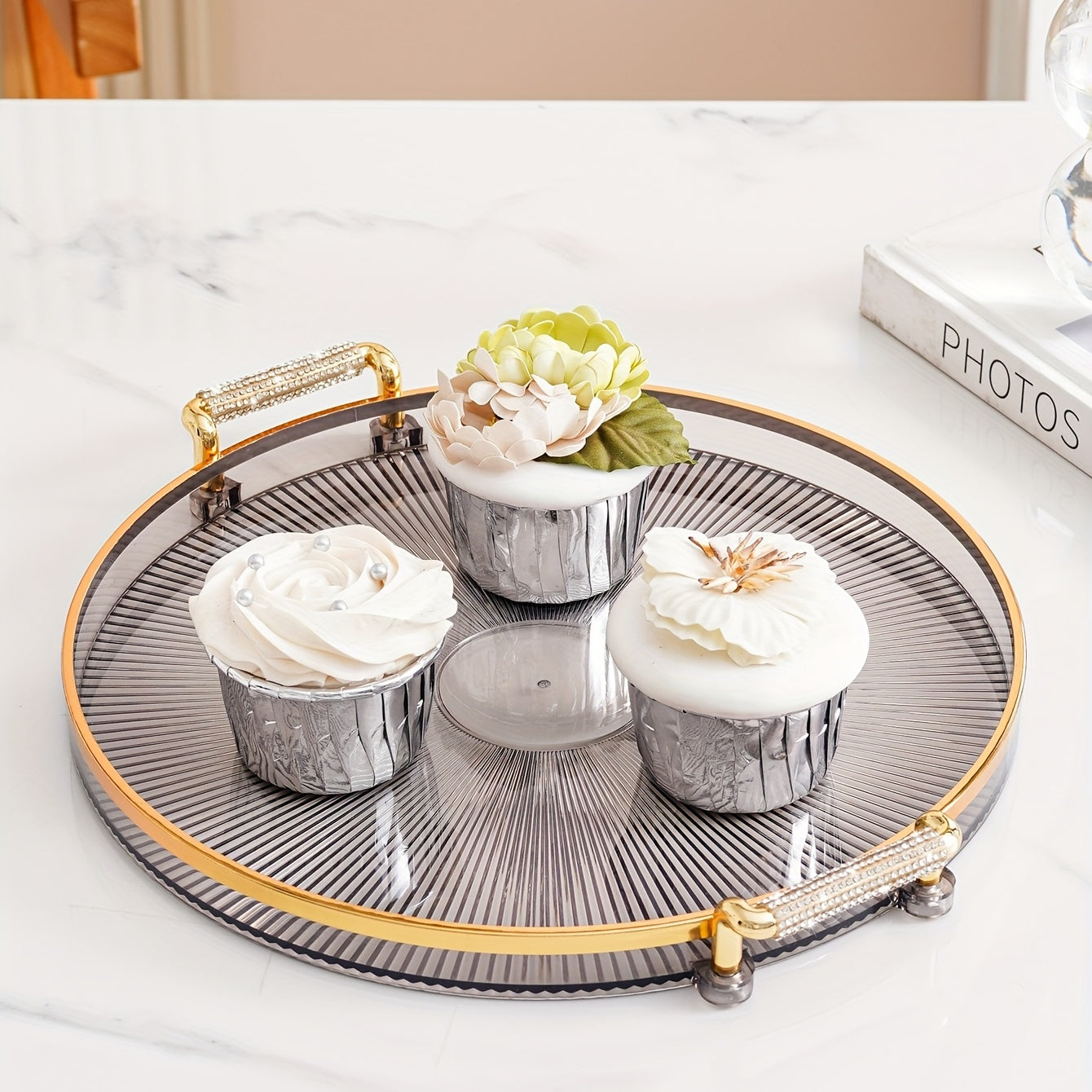 Plastic Dessert Tray Reusable Snack Tray Bread Tray For Party Festivals
