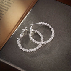 Twisted Hoop Earrings For Women Girls 1Pair