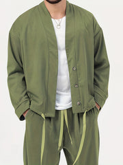Men's 2 Piece Casual Jacket & Sweatpants Set for Spring Autumn
