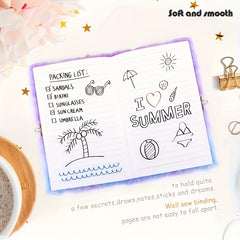 Unicorn Plush Notebook with Heart Lock & Key