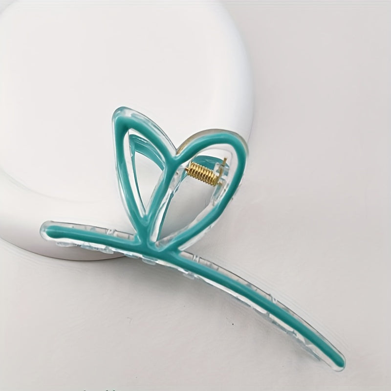 4PCS Rabbit Ears Hair Claw Enamel Shark Claw Hair Accessories