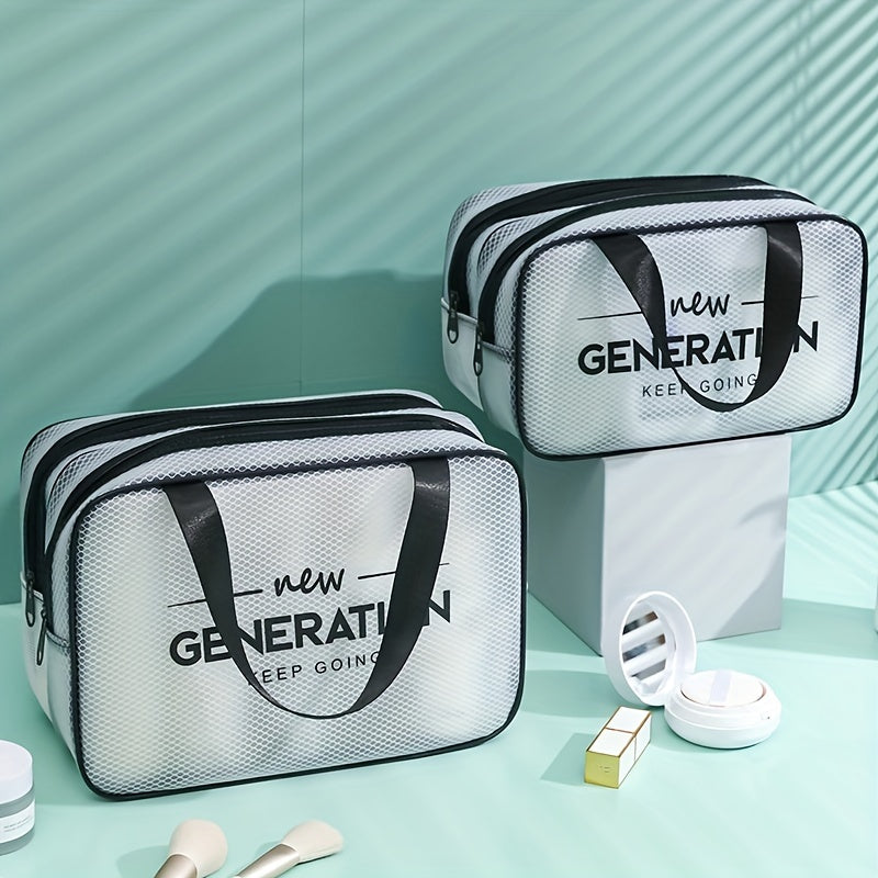 Makeup Bag with Dry and Wet Separation Extra Large Capacity