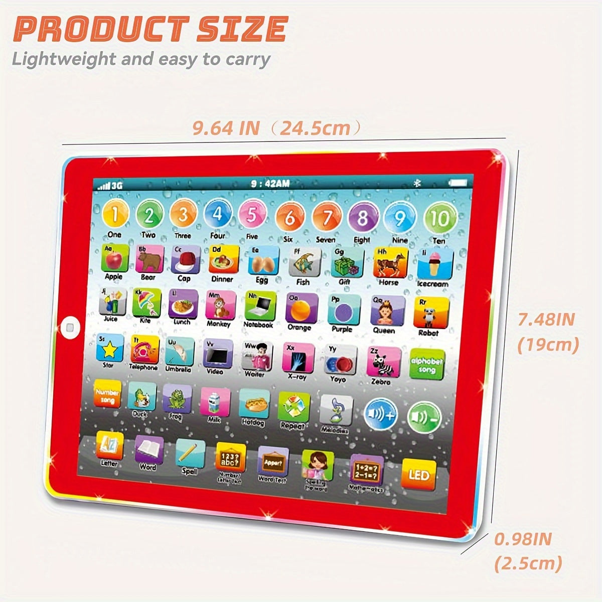 Kids Learning Tablet with Music & Games