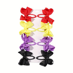 8pcs Bow Hair Clips for Baby Girls