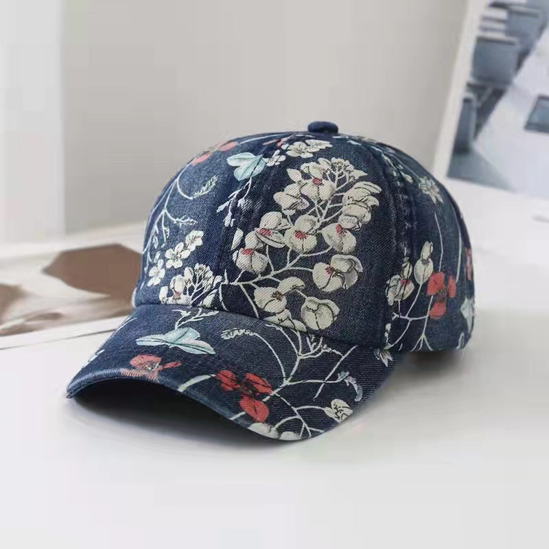 Vintage Baseball Cap Outdoor Adjustable Casual Style Hat For Women Girls
