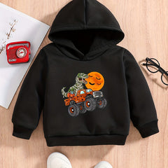 Halloween Dinosaur Baby Boys Hooded Sweatshirt