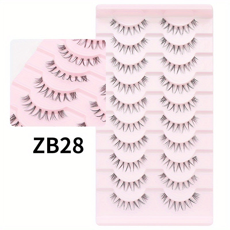 Segmented Fox Series False Eyelashes Natural Style Easy Wearing