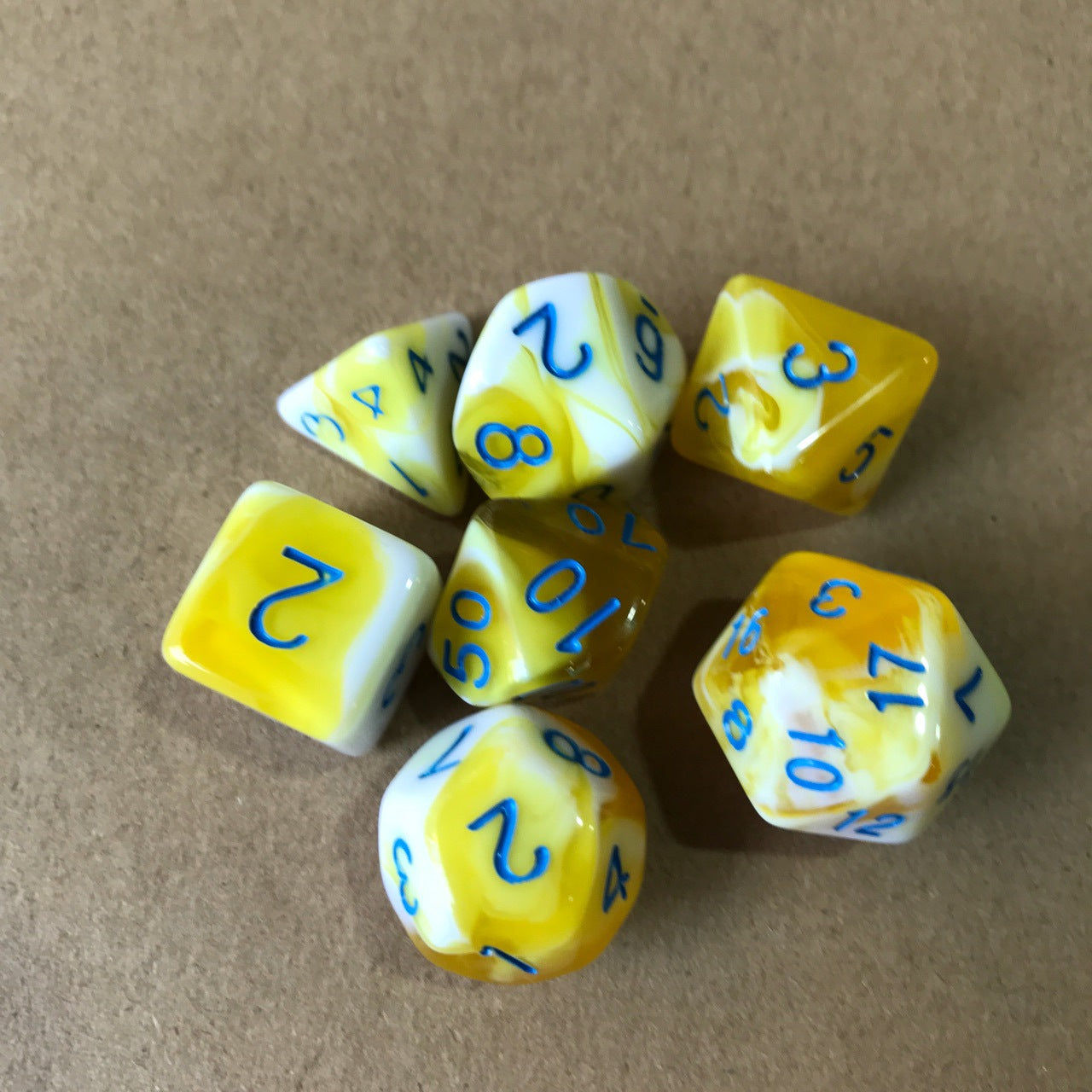 7 Double Colors Dice Sets for Table Games