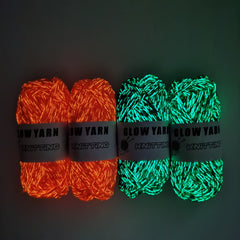 2-pack Glow In The Dark Yarn for Crocheting - Soft & Comfortable - 50