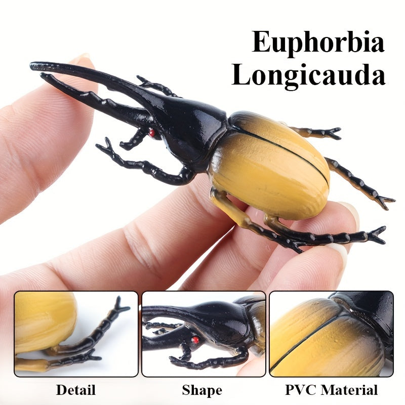 12pcs Insect Animal Model Set Beetle Unicorn Decoration Puzzle Teaching