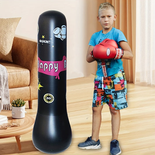 Inflatable Boxing Column for Kids & Adults PVC Tumbler Vent Toy