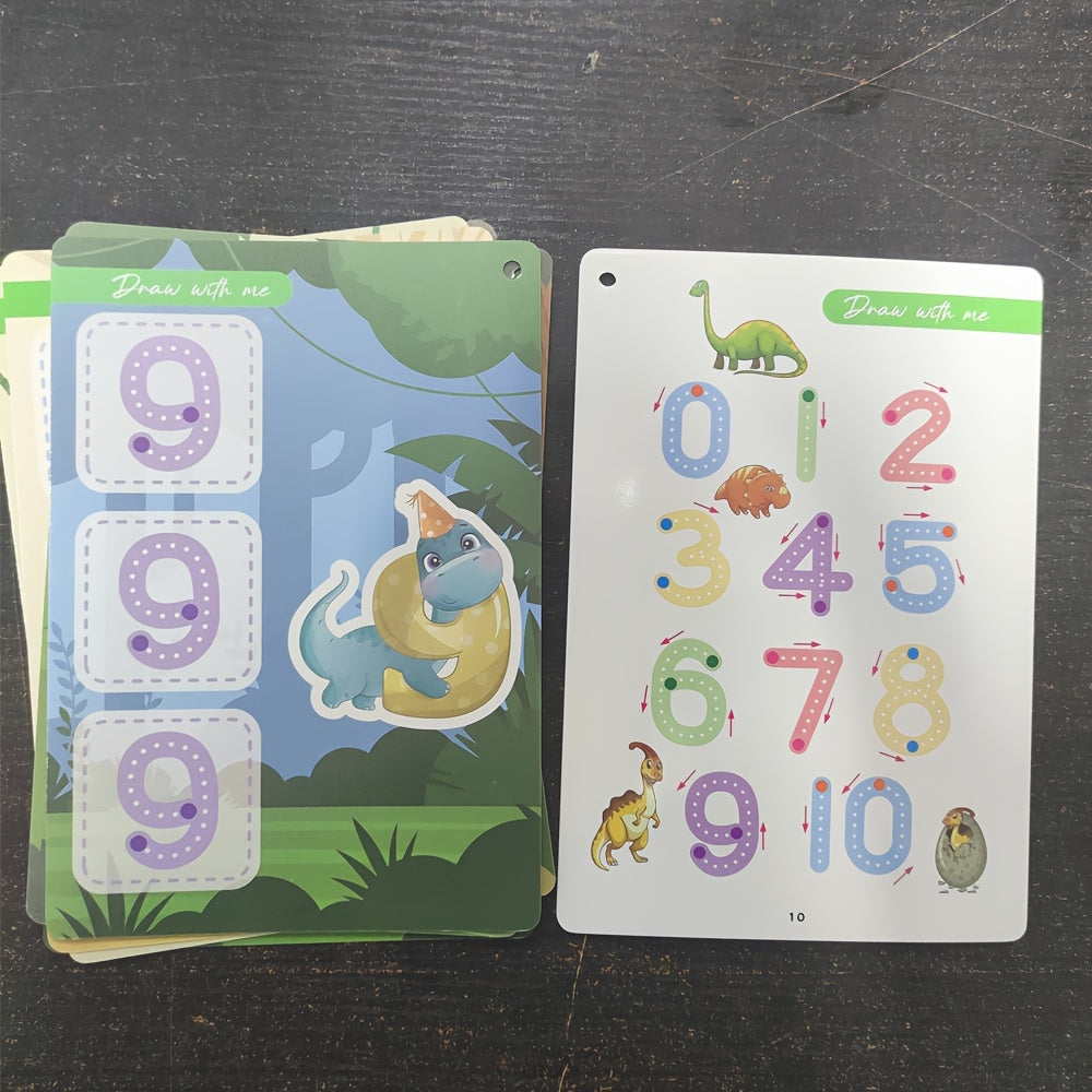 Interactive Tracing Workbook for Number & Alphabet Practice