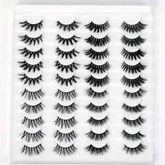 20 Pairs Natural Look Criss Cross False Eyelashes
