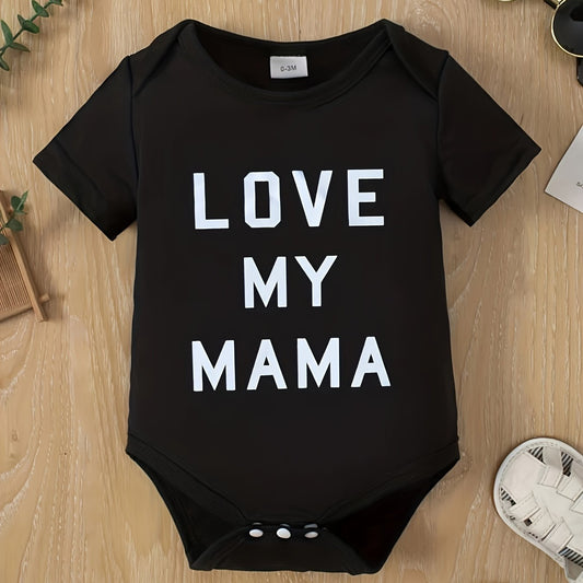 Baby Cotton Onesie Love Print Triangle Creeper Romper