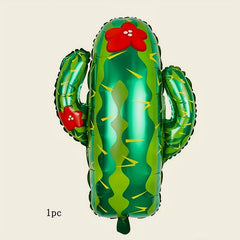 Aluminum Film Cactus Balloons for Holiday Decor