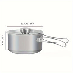 Portable Picnic Kettle Stainless Steel Foldable for Camping