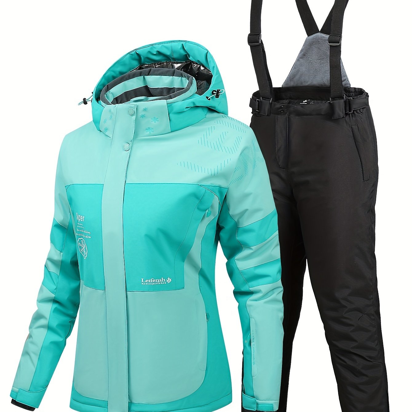 Women's Windproof Ski Set Jacket & Trouser Activewear