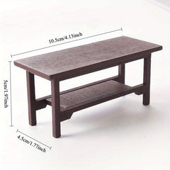 Vintage Coffee Table Model Desk Dollhouse Furniture Props