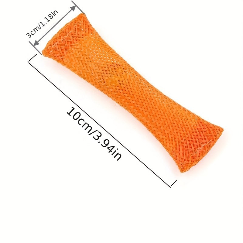 10pcs Fidget Toy Woven Mesh Tube Compression Decompression Adult Decompression
