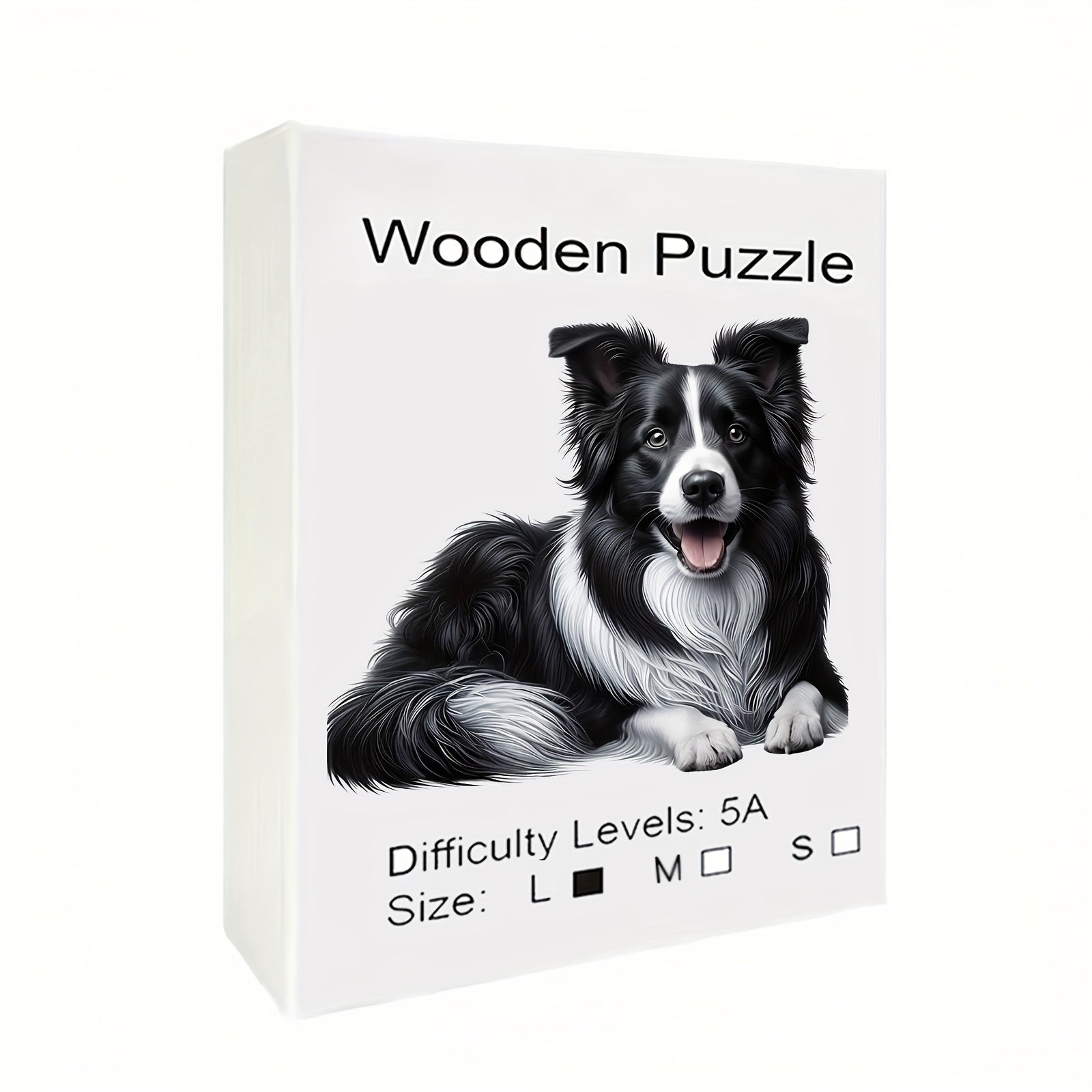 Wooden Puzzle Puppy Parrot Art Paper Box Unique Jigsaw Toy