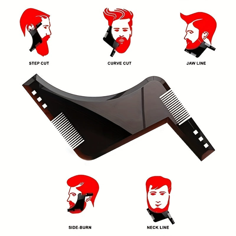 Men's Beard Shaping Tool Trimming Shaper Comb Styling Template