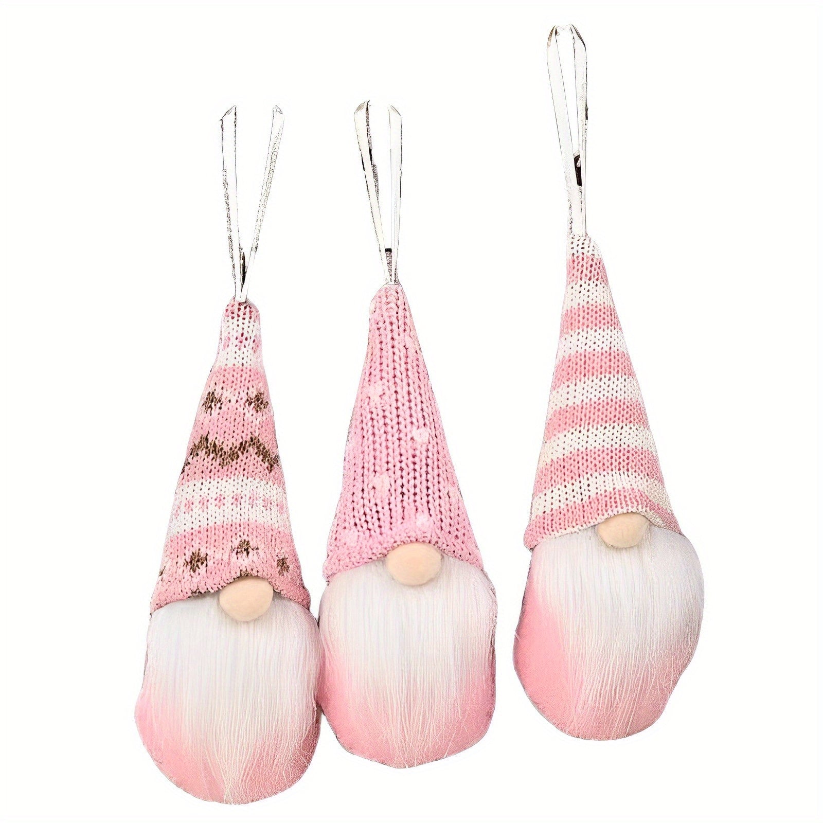3pcs Christmas Tree Hanging Dwarf Decorations Plush Santa Claus Elf