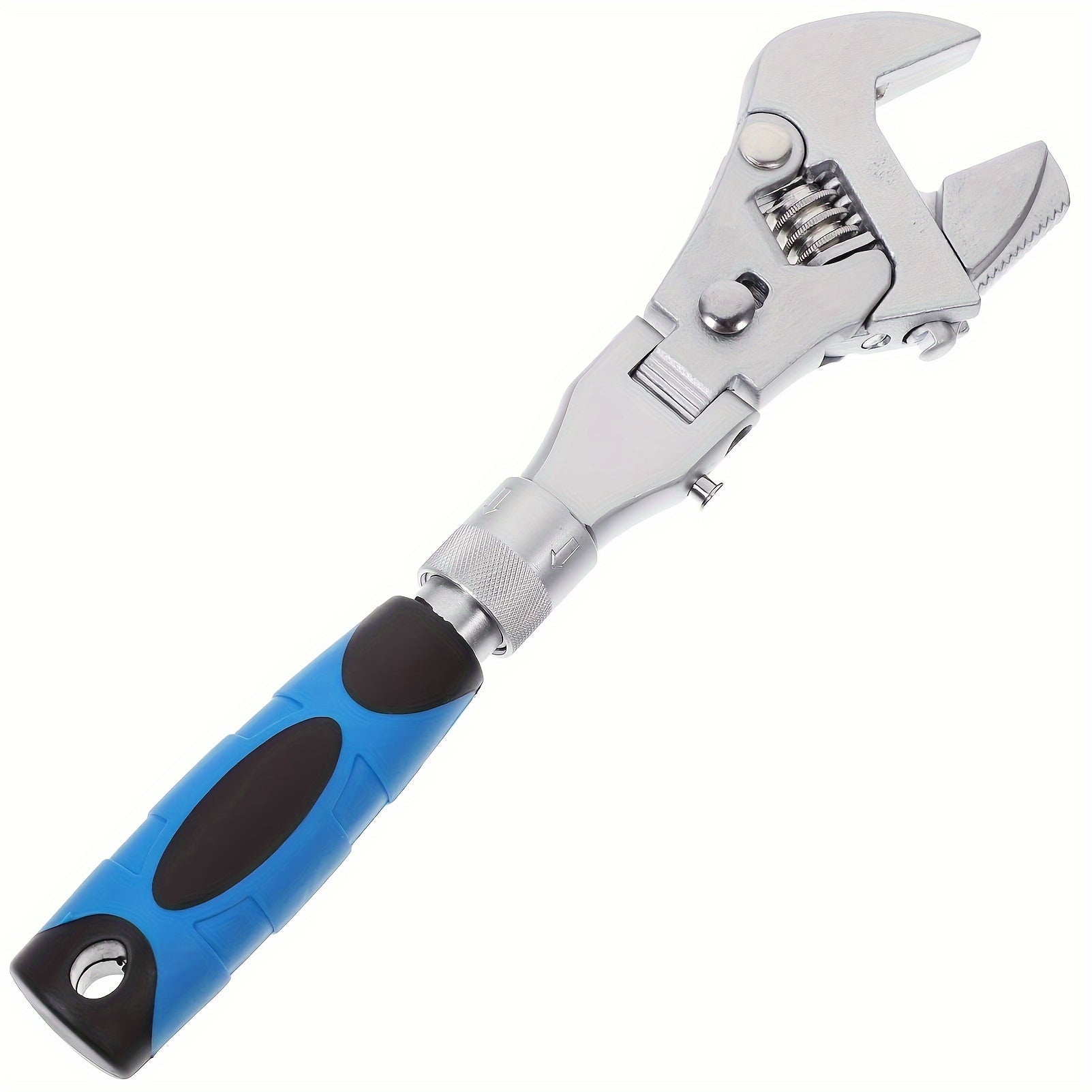 Adjustable Ratchet Wrench 180 Degree Folding Spanner Repair Tools