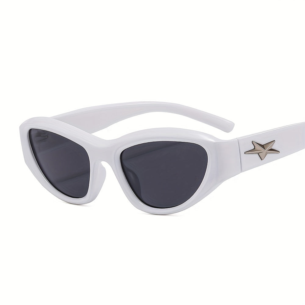 Y2K Star Decor Wrap Around Sunglasses UV400