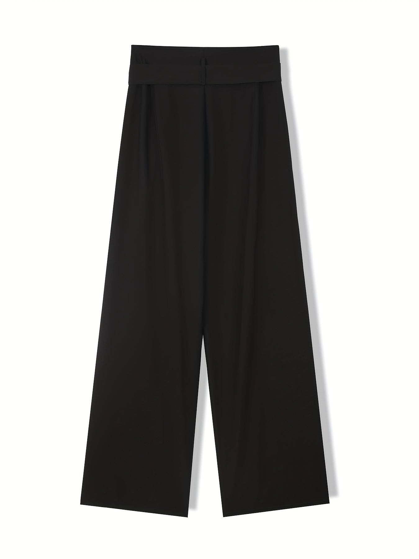  Women's High Rise Wide Leg Trousers With Belt