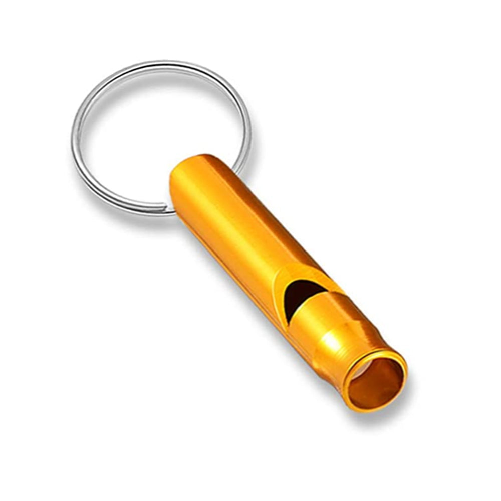 Aluminum Emergency Whistle Keychain for Camping Hiking Outdoors Sports