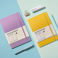 Macaron A5 Hardcover Dotted Line Notebook - Cyan Green
