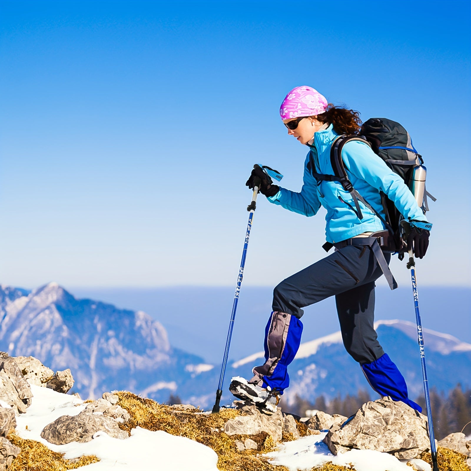 Mountain Tech Lightweight Aluminum Hiking Stick