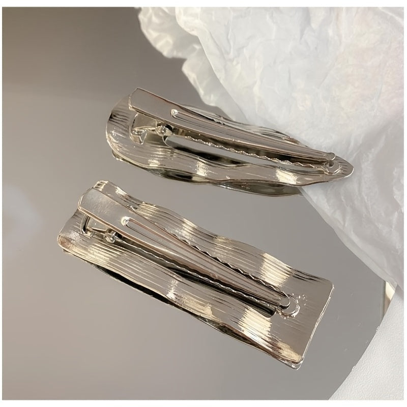Golden Non Slip Metal Hair Pin Sectioning Clip Hair Barrettes