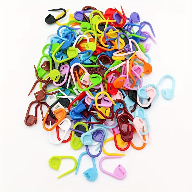 50pcs Marking Buckles Safety Pins with Storage Box Mini Knitting Needles