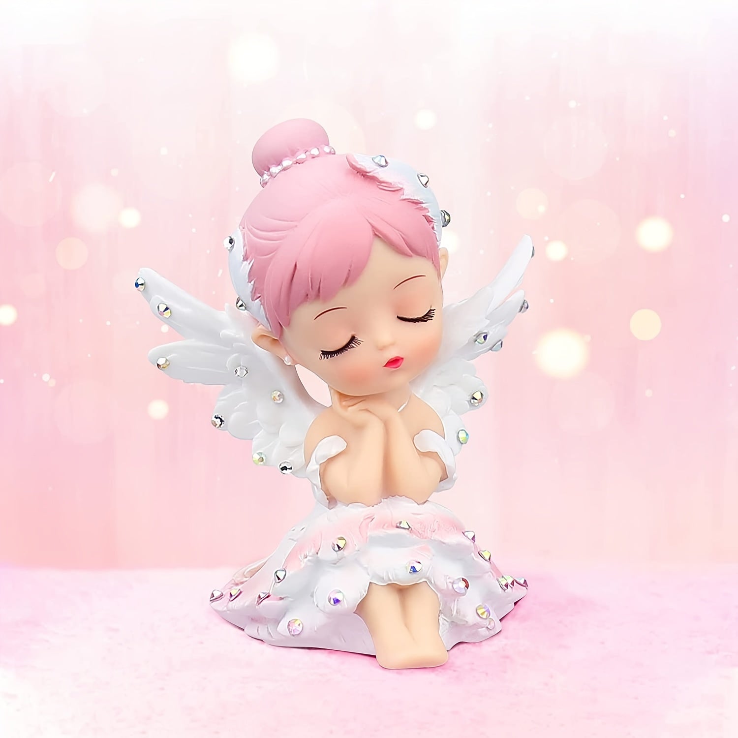 Pink Bella Angel Girl Car Ornament for Women