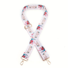 Boho Style Adjustable Bag Strap Print Replacement Belt Purse Shoulder Strap