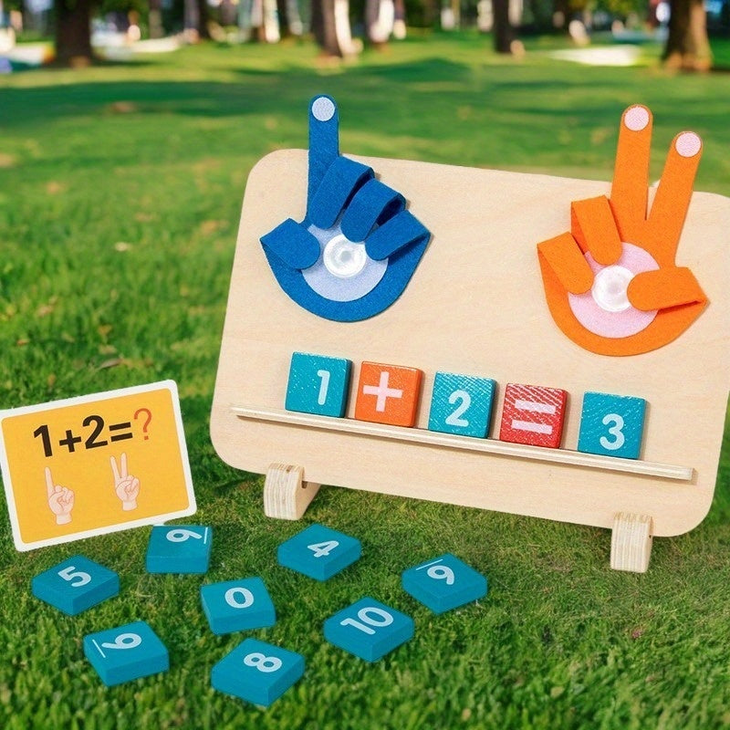 Wooden Hand Shaped Math Teaching Toys