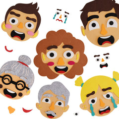 DIY Emotion Recognition Game Set with Expression Cards & Face Panels